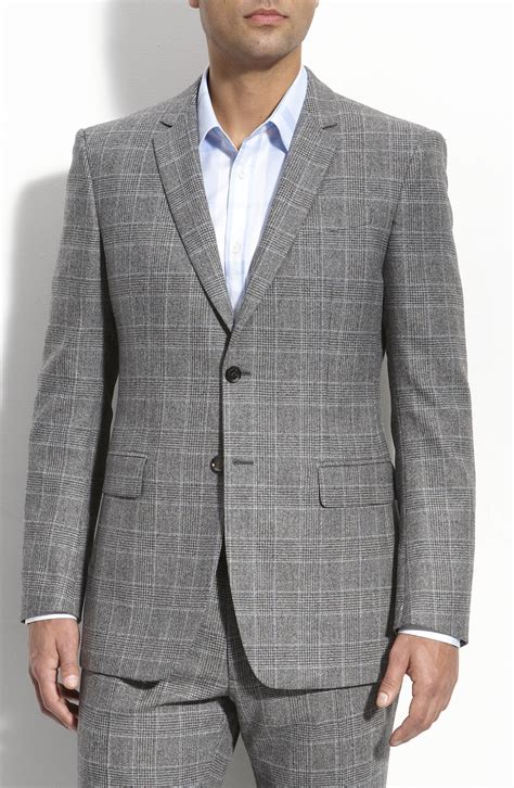 burberry gray blue plaid suit|Burberry suits for sale.